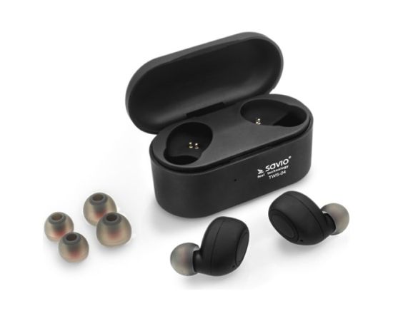Savio TWS-04 Wireless Bluetooth Earphones Black,Graphite Наушники