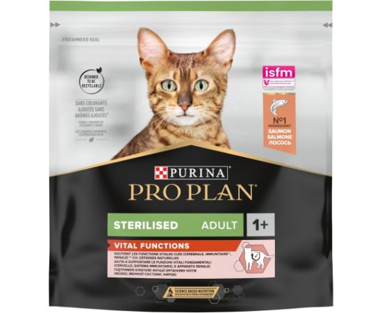 PURINA Pro Plan Sterilised Vital Functions Salmon - dry cat food - 400g Kaķu sausā barība