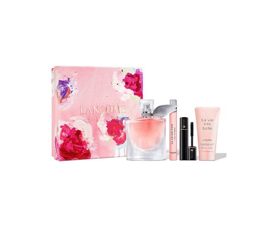 Lancome La Vie Est Belle Dárková sada EDP 50 ml, miniaturka EDP 10 ml, tělové mléko 50 ml a řasenka 2 ml 50ml Dāvanu komplekti
