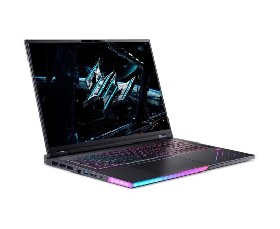 Notebook ACER Predator HELIOS 18 AI CPU Intel Core Ultra 9 275HX 18 " 2560 x 1600 pixels RAM 32 GB DDR5-SDRAM SSD 1000 GB Discrete graphics NVIDIA GeForce RTX 5080 16 GB On-board graphics Yes Keyboard language English OS installed Windows 11 Home Colour B Ноутбуки