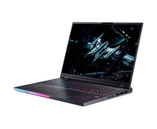 Notebook ACER Predator HELIOS 18 AI CPU Intel Core Ultra 9 275HX 18 " 2560 x 1600 pixels RAM 32 GB DDR5-SDRAM SSD 1000 GB Discrete graphics NVIDIA GeForce RTX 5080 16 GB On-board graphics Yes Keyboard language English OS installed Windows 11 Home Colour B Ноутбуки