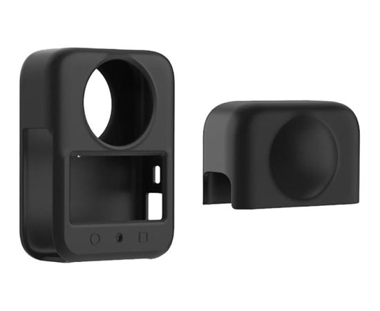 PULUZ silicone lens cover DJI Osmo 360 (Black) Aksesuāri sporta kamerām