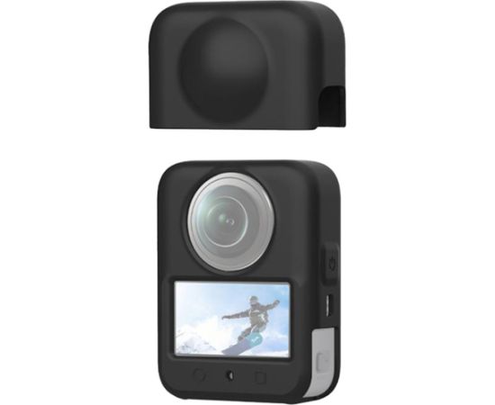 PULUZ silicone lens cover DJI Osmo 360 (Black) Aksesuāri sporta kamerām