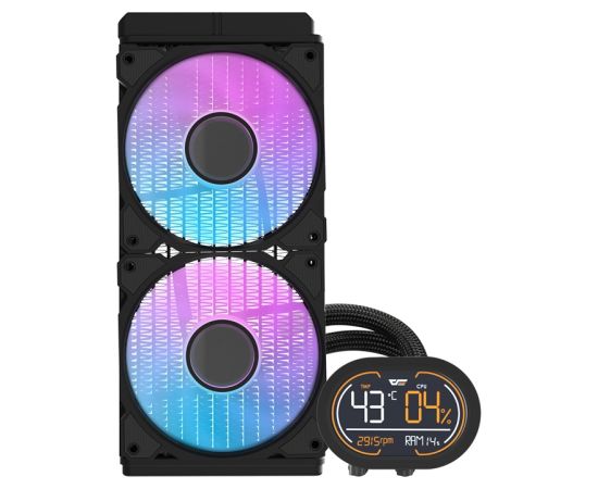 Darkflash DH240D v2 CPU water cooler (black) Procesoru dzesēšana