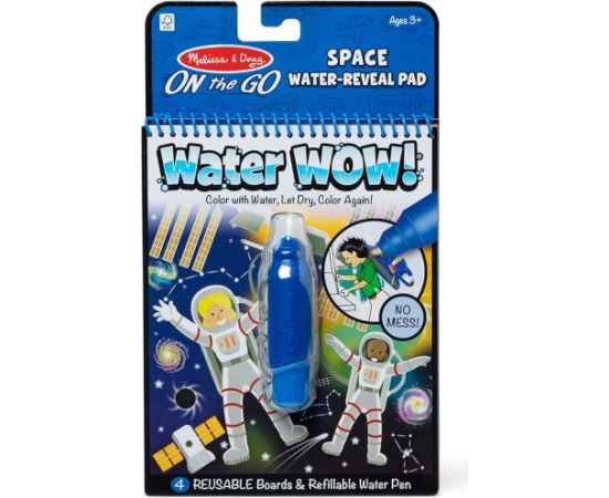 MELISSA & DOUG Water Wow! Ūdens krāsojamā grāmata – Kosmoss Radošās rotaļlietas