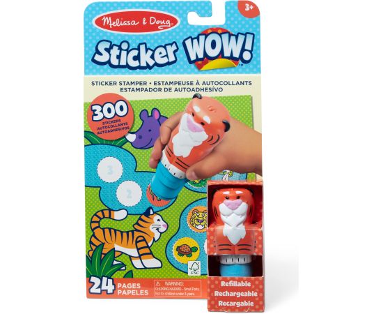 MELISSA & DOUG Игровой комплект с наклейками Sticker WOW! Тигр Творческие игрушки