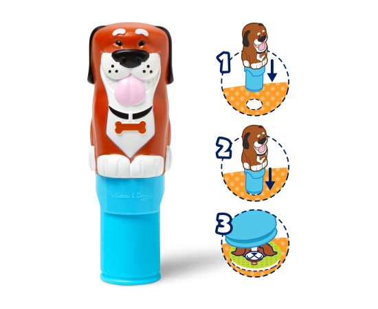 MELISSA & DOUG Uzlīmju grāmata MELISSA Sticker WOW! Aktivitāšu komplekts – Suns Radošās rotaļlietas
