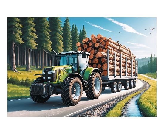 TREFL Пазл Лесной трактор, 100 шт. Пазлы