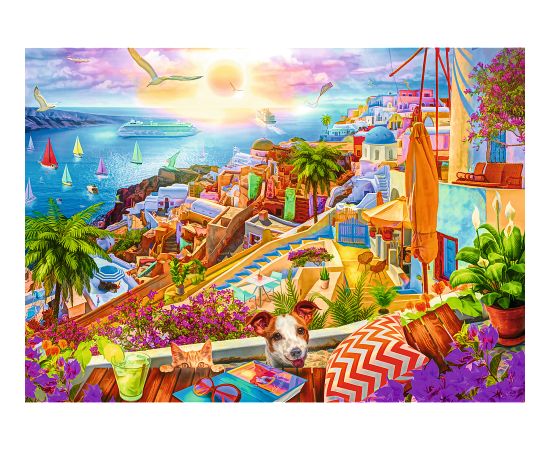 TREFL Premium Plus Пазл Санторини, Греция, 1000 шт. Пазлы