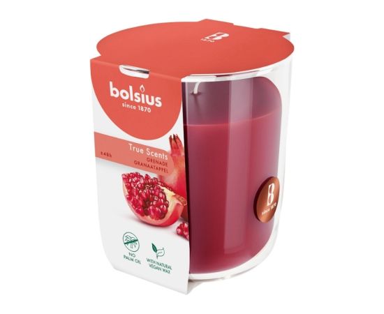 Bolsius Svece arom. stikla gl. True Scents Ø97x85mm pomegranate Sveces un svečturi