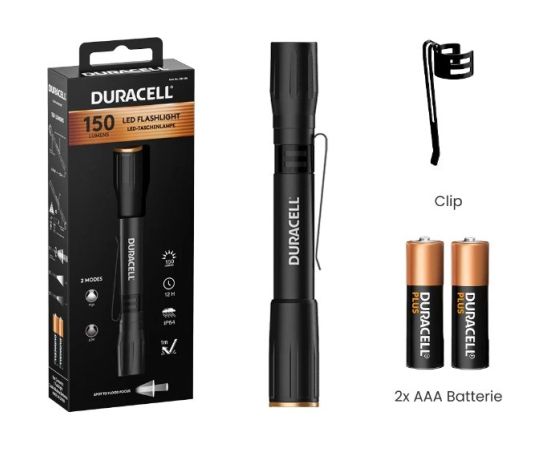 Duracell DF150 Flashlight black Lukturi 