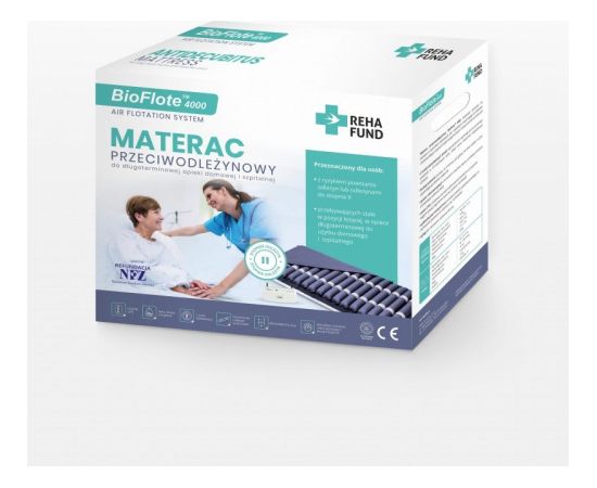 Reha Fund Anti-decubitus mattress pneumatic compartment 17 compartments with CPR safety valve Jaunumi - Sports