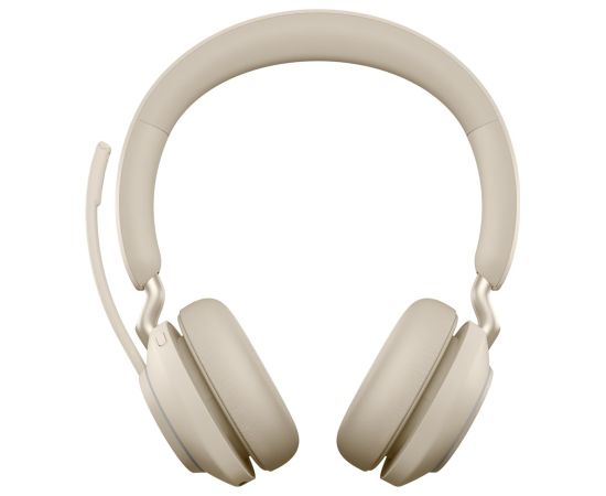 Jabra Evolve2 65 USB-A Beige MS Chrg stand Stereo Austiņas