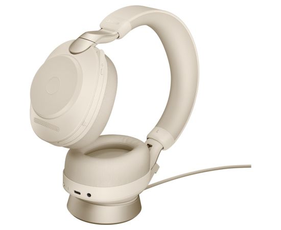 Jabra Evolve2 85 - Link380a UC Stereo Stand, Beige Austiņas