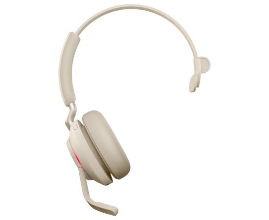 Jabra Evolve2 65 USB-A UC Chrg stand Mono - Beige Austiņas
