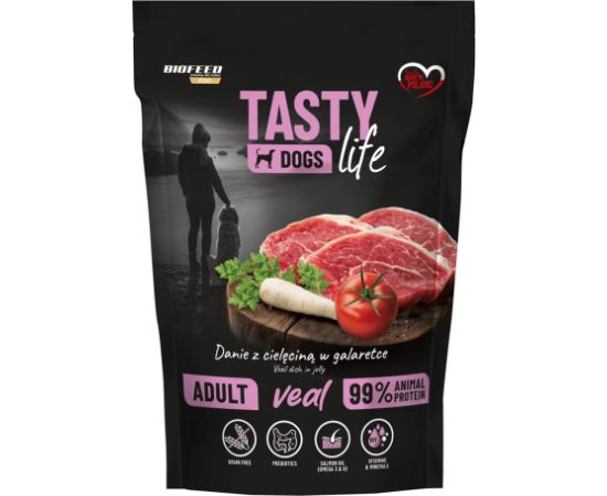 BIOFEED Tasty Dogs Life Veal - wet dog food - 150g Suņu barība