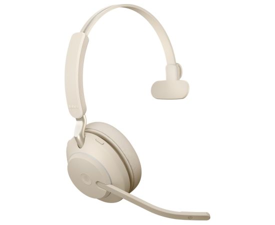 Jabra Evolve2 65 USB-C Beige MS Chrg stand Mono Austiņas