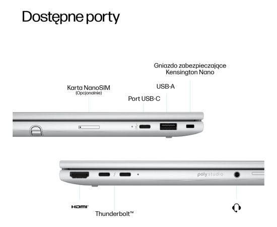 HP EliteBook 8 Flip G1i 13 Ultra 7 255U 13.3"WUXGA Touch IPS 400nits AG U7 255U 32GB LPDDR5x-7500 SSD1TB Arc Cam  IR 5 Mpx AI 62Wh W11Pro 3Y OnSite Portatīvie datori