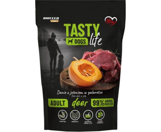 BIOFEED Tasty Dogs Life Deer - wet dog food - 150g Suņu barība