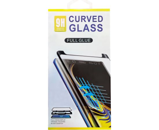 Tempered glass 9D Curved Full Glue for Xiaomi Redmi Note 14 Pro Plus 5G black Ekrānu aizsardzība