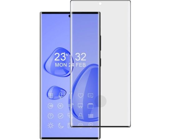 Tempered glass 9D Curved Full Glue for Xiaomi Redmi Note 14 Pro Plus 5G black Ekrānu aizsardzība