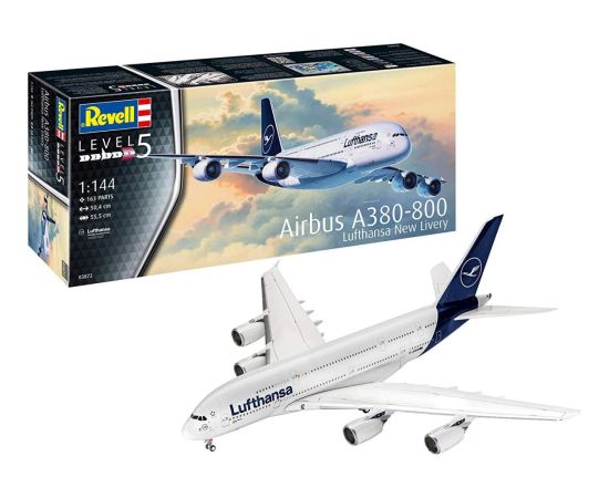 Revell Model plastikowy airbus a380-800 lufthansa new livery Фигурки и герои
