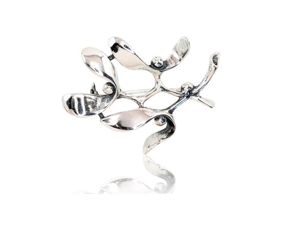 Sudraba piespraude #2920146(POx-Bk), Sudrabs 925°, oksids (pārklājums), 3.1 gr. Sudraba piespraude