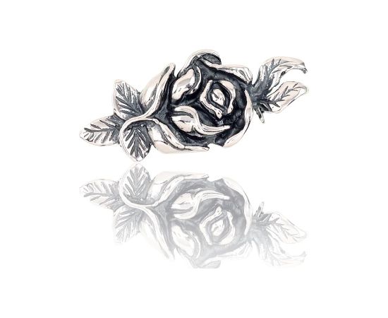 Sudraba piespraude #2920124(POx-Bk), Sudrabs 925°, oksids (pārklājums), 5.6 gr. Sudraba piespraude