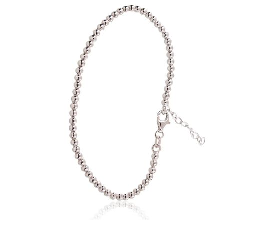 Серебряный браслет #2600383(PRh-Gr), Серебро 925°, родий (покрытие), длина: 19 см, 5.2 гр.  "Orio" kolekcija