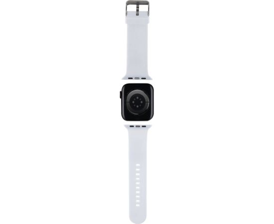 Karl Lagerfeld Karl and Choupette Head NFT Ремешек для часов для Apple Watch 38/40/41 / белый Smart pūlksteņu aksesuāri