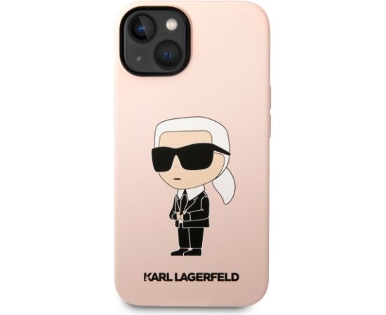 Karl Lagerfeld Liquid Silicone Ikonik NFT Case Защитный чехол для iPhone 14 Plus / розовый Чехлы - альтернативные