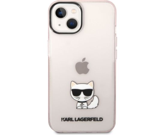 Karl Lagerfeld Choupette Logo Case Защитный чехол для iPhone 14 Plus / розовый Чехлы - альтернативные