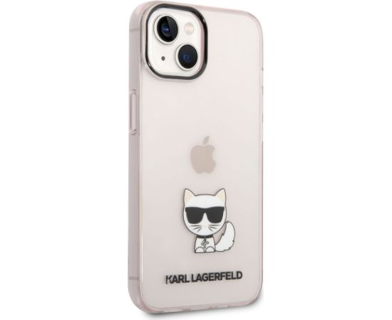 Karl Lagerfeld Choupette Logo Case Защитный чехол для iPhone 14 Plus / розовый Чехлы - альтернативные