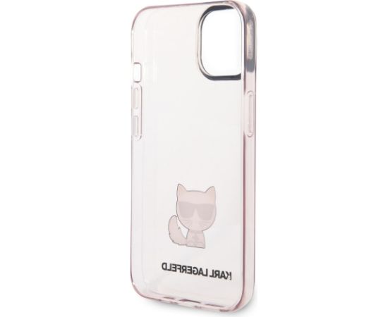 Karl Lagerfeld Choupette Logo Case Защитный чехол для iPhone 14 Plus / розовый Чехлы - альтернативные