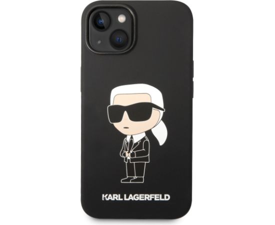 Karl Lagerfeld Liquid Silicone Ikonik NFT Защитный чехол для iPhone 14 Plus / чёрный Чехлы - альтернативные