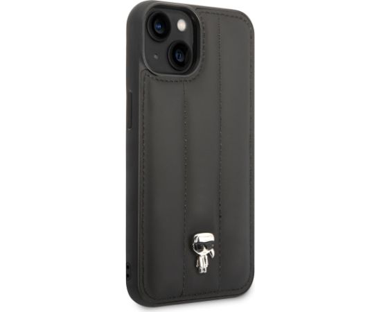 Karl Lagerfeld Quilted Puffy Ikonik Logo Case Защитный чехол для iPhone 14 Plus / чёрный Чехлы - альтернативные