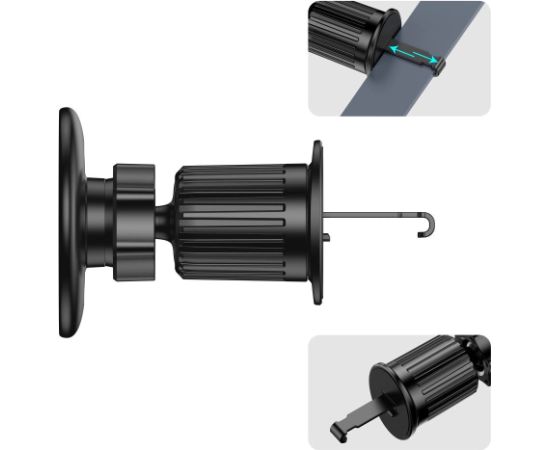 Tech-Protect N58 magnētiskais MagSafe automašīnas gaisa ventilācijas turētājs - melns Telefonu Turētāji Auto Velo Moto