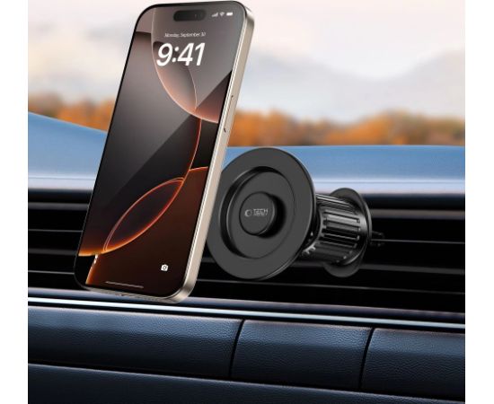 Tech-Protect N58 magnētiskais MagSafe automašīnas gaisa ventilācijas turētājs - melns Telefonu Turētāji Auto Velo Moto