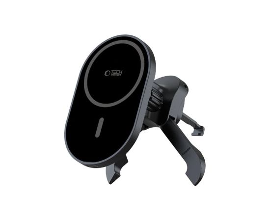 Tech-Protect MM15W-V6 Magnētiskais MagSafe turētājs automašīnas ventilācijas atverei - melns Telefonu Turētāji Auto Velo Moto