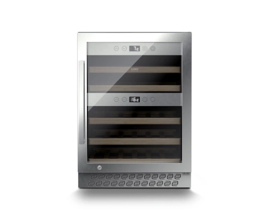 Caso Wine cooler WineChef Pro 40 Energy efficiency class G, Free standing, Bottles capacity Up to 40 bottles, Cooling type Compressor technology, Silver Винные шкафы, витрины