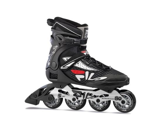 Fila LEGACY PRO 80 (44) BLCK/SILV/RED (010619100) skrituļslidas Skrituļslidas