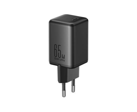 Charger Joyroom JR-TCG18 65W GaN USB-C black Telefonu lādētāji 220v