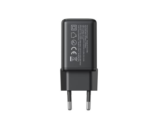Charger Joyroom JR-TCG18 65W GaN USB-C black Telefonu lādētāji 220v