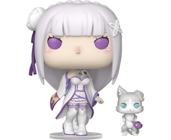 Funko Pop! Animation: Re:ZERO: Starting Life in Another World - Emilia with Puck #2112 Vinyl Figures Figūriņas un varoņi