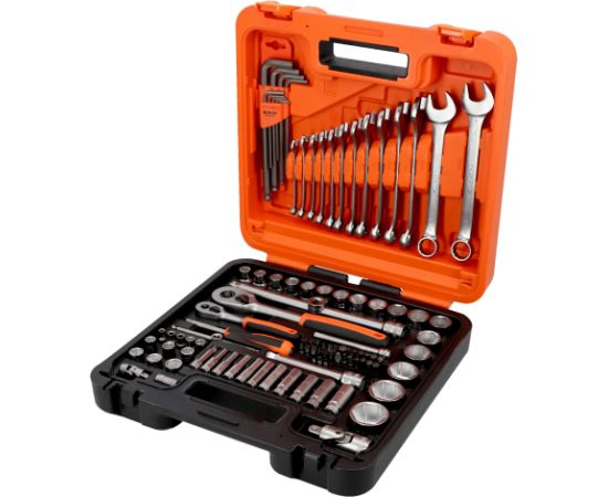 Bahco Muciņu un atslēgu komplekts 1/4"+1/2" 98gab, Dynamic-Drive Atslēgu komplekti
