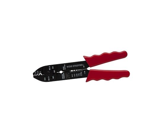 Bahco Crimping pliers 220mm 0,5-6mm2 red handles, cut nails M2,6-M5,0 Knaibles un stangas
