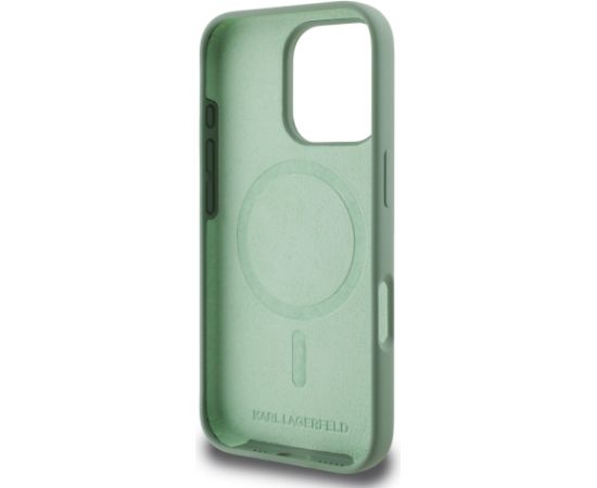Karl Lagerfeld Liquid Silicone K&CH Heads MagSafe Case Защитный чехол для iPhone 16 Pro / хаки Чехлы - альтернативные