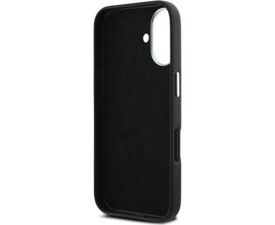 Karl Lagerfeld Grained PU Hotel RSG Case Aizsargapvalks priekš iPhone 16 / melns Neoriģinālie Maciņi