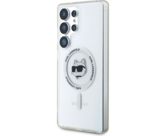 Karl Lagerfeld IML Choupette Head MagSafe Case Aizsargapvalks priekš Samsung Galaxy S25 Ultra / caurspīdīgs Neoriģinālie Maciņi