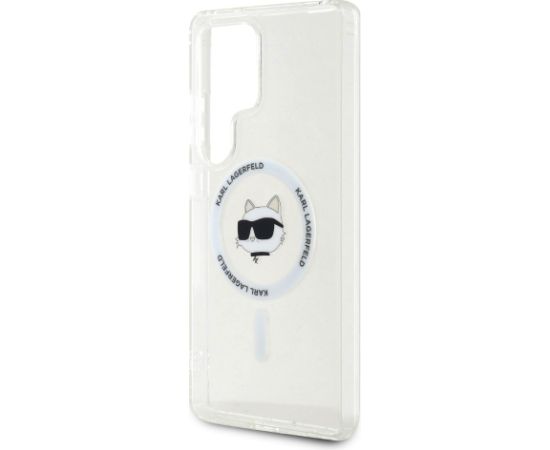 Karl Lagerfeld IML Choupette Head MagSafe Case Aizsargapvalks priekš Samsung Galaxy S25 Ultra / caurspīdīgs Neoriģinālie Maciņi